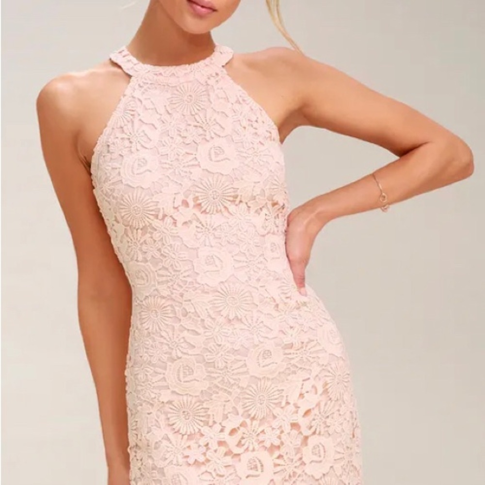 Lulu’s Love Poem blush dress